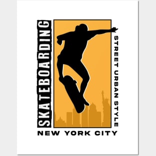 Skate the City: New York Urban Vibes Posters and Art